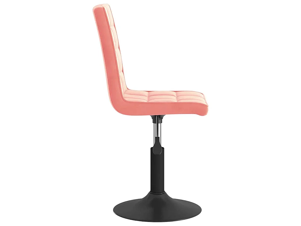 Chaises pivotantes à manger lot de 4 rose velours