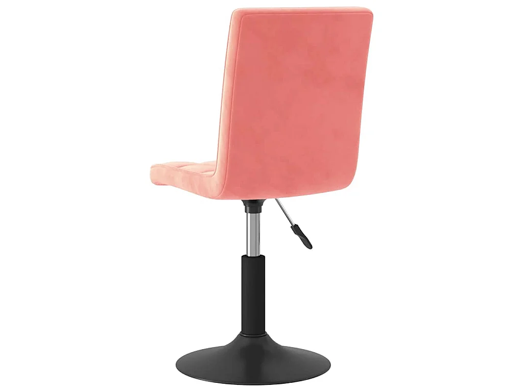 Chaises pivotantes à manger lot de 4 rose velours