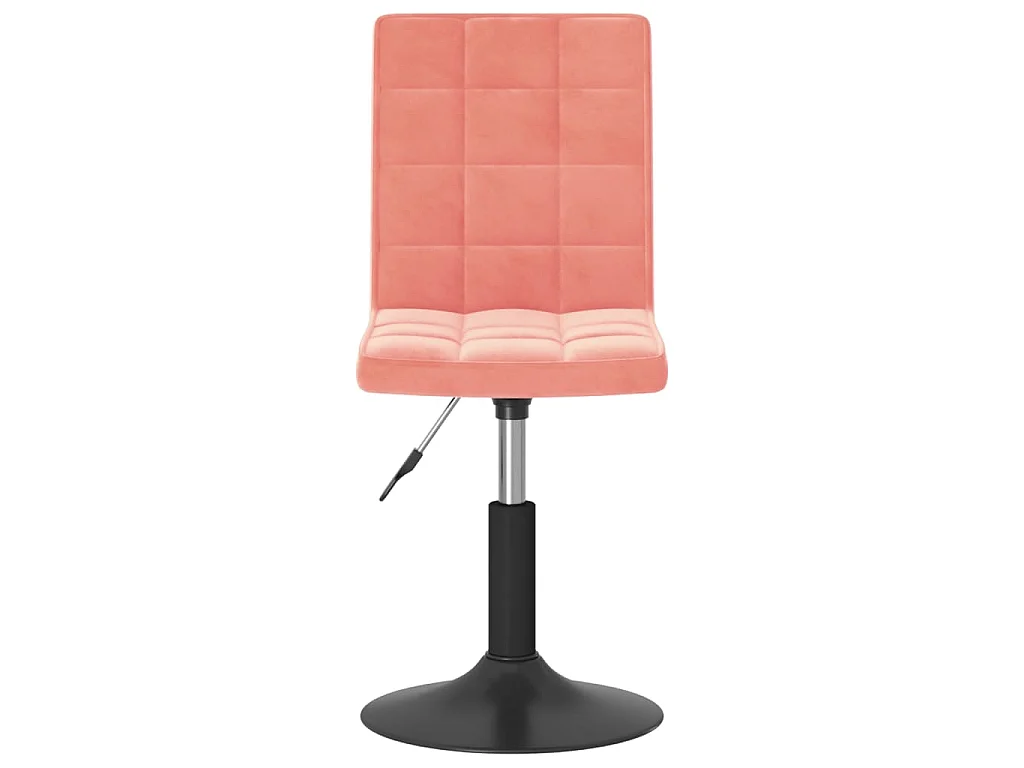 Cadeiras de jantar giratórias 6 pcs veludo rosa