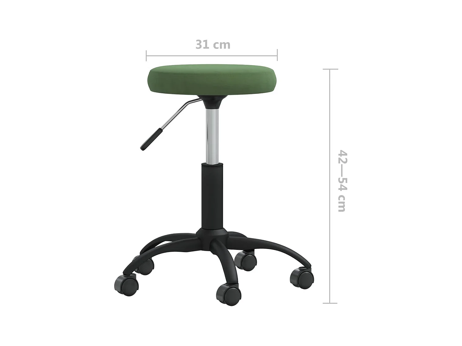 Esszimmerstuhl Dunkelgrün Samt