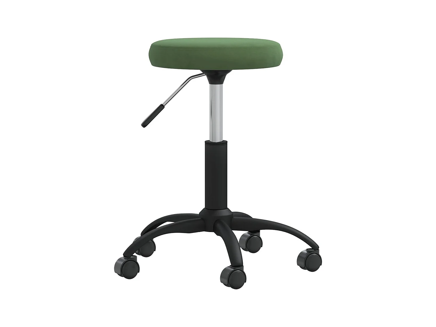 Chaise de salle à manger Vert foncé Velours