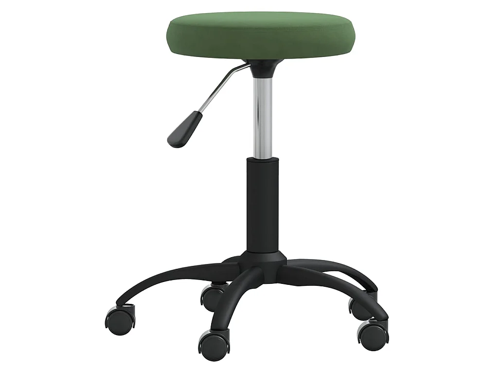 Chaise de salle à manger Vert foncé Velours