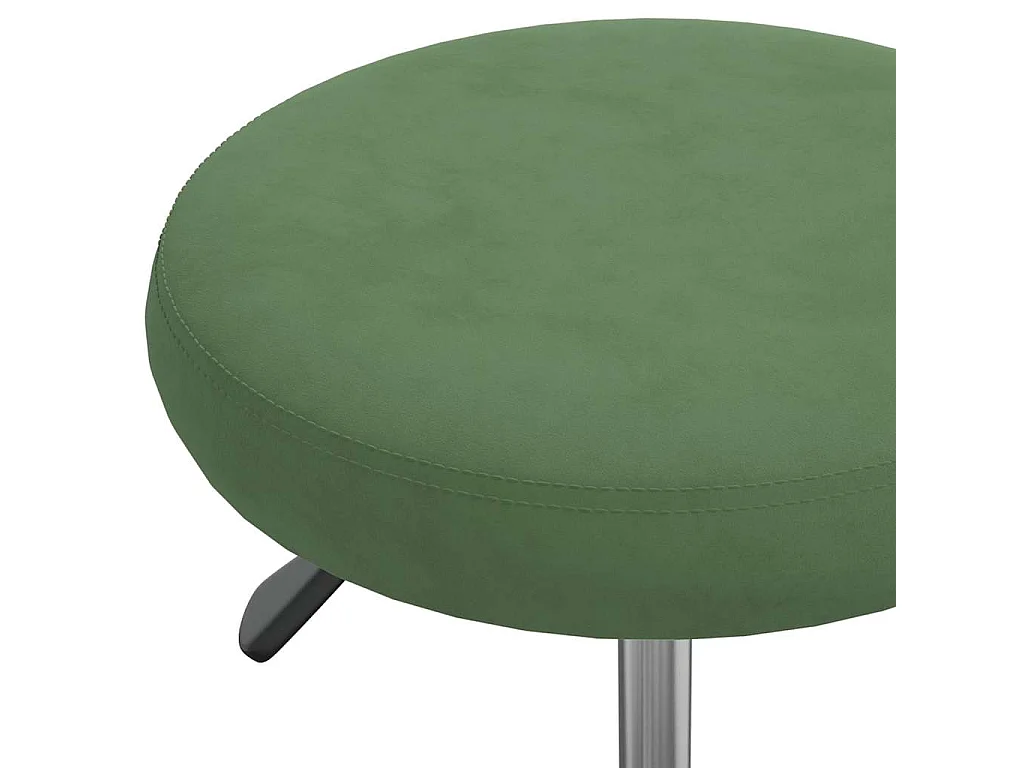 Sedia da Pranzo Verde Scuro in Velluto