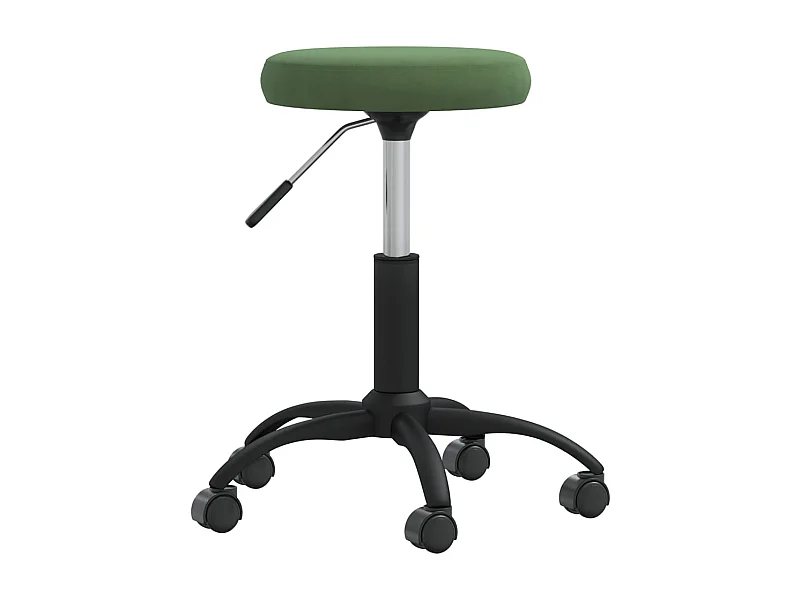 Chaise de salle à manger Vert foncé Velours