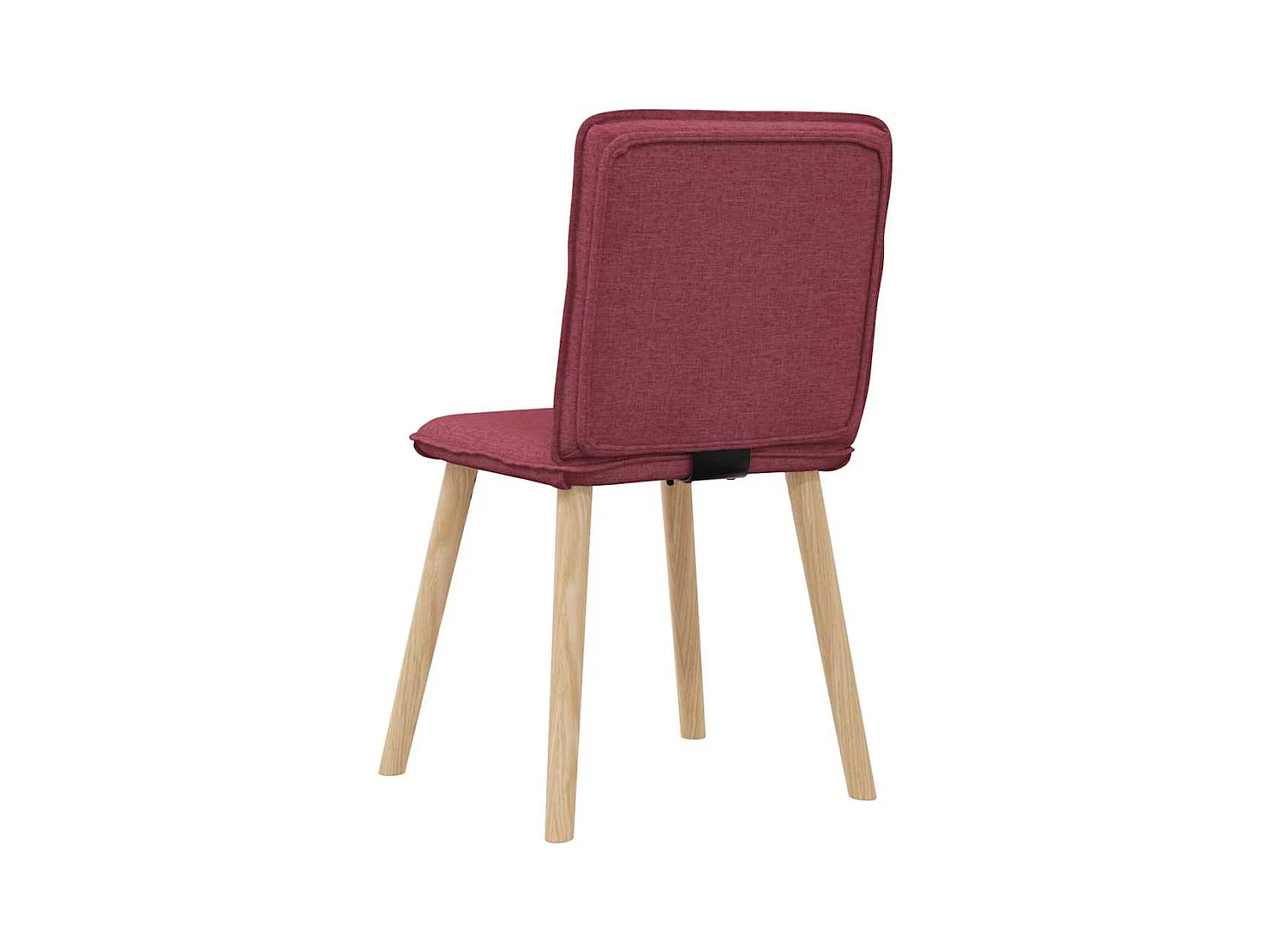 Chaises à manger lot de 4 rouge bordeaux tissu