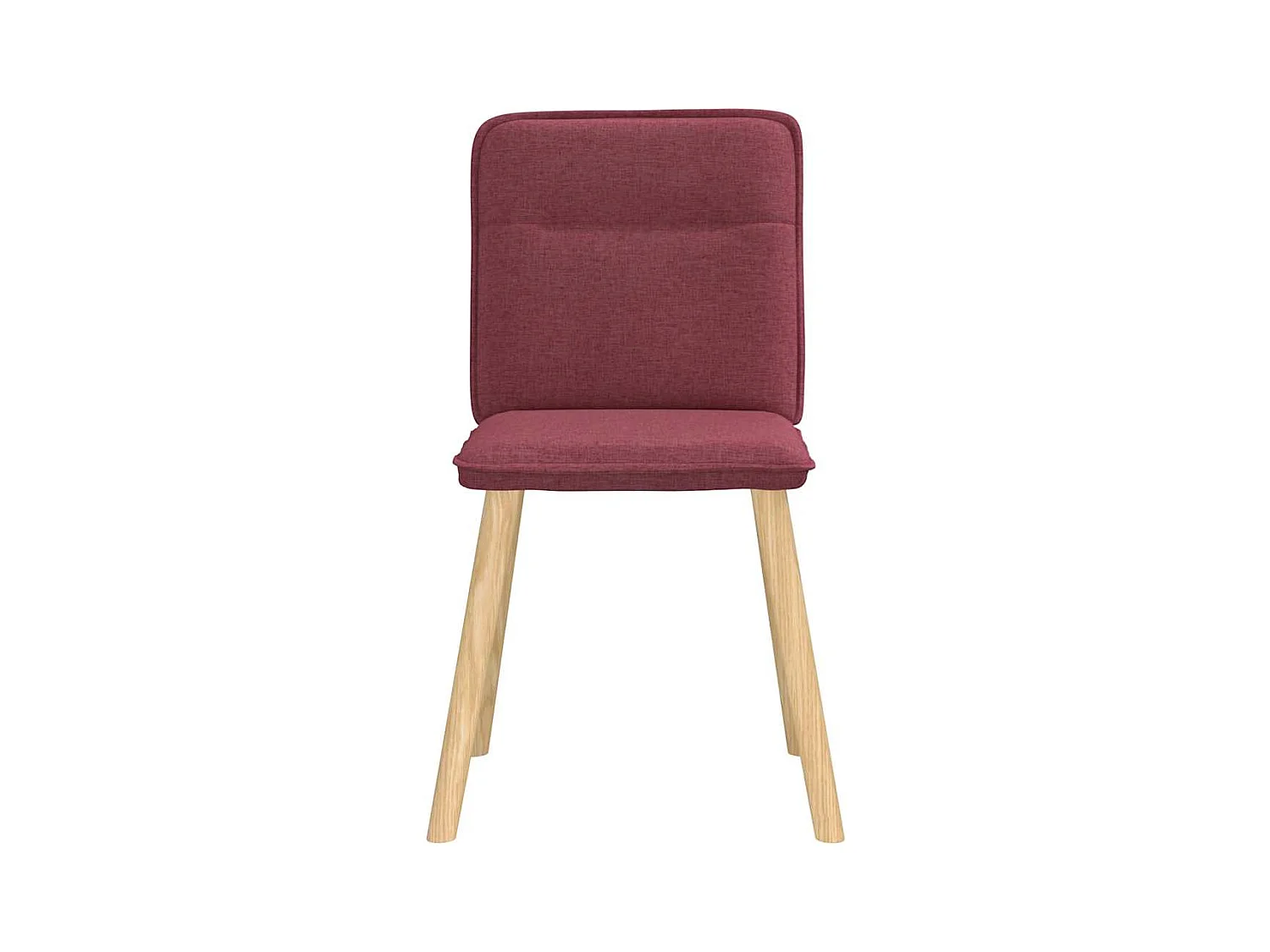 Chaises à manger lot de 4 rouge bordeaux tissu