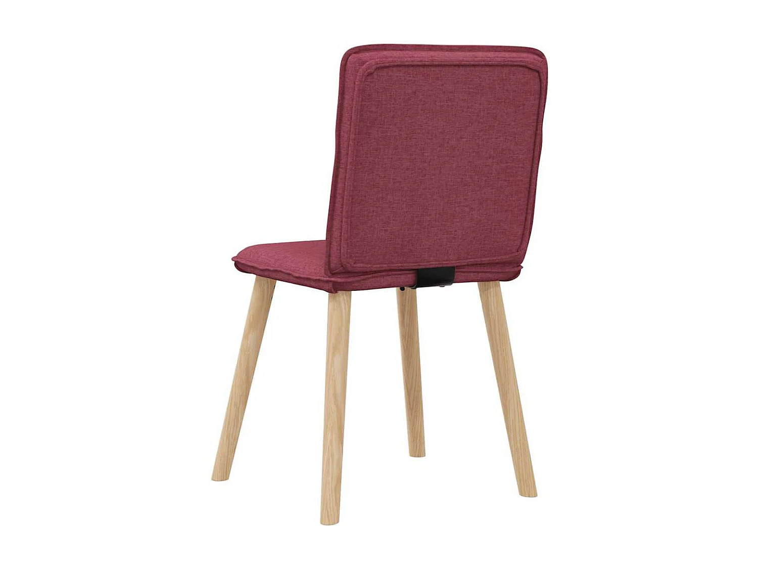 Chaises à manger lot de 4 rouge bordeaux tissu