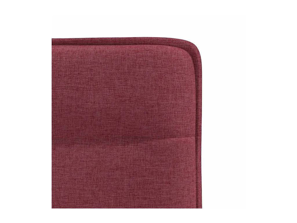 Chaises à manger lot de 4 rouge bordeaux tissu