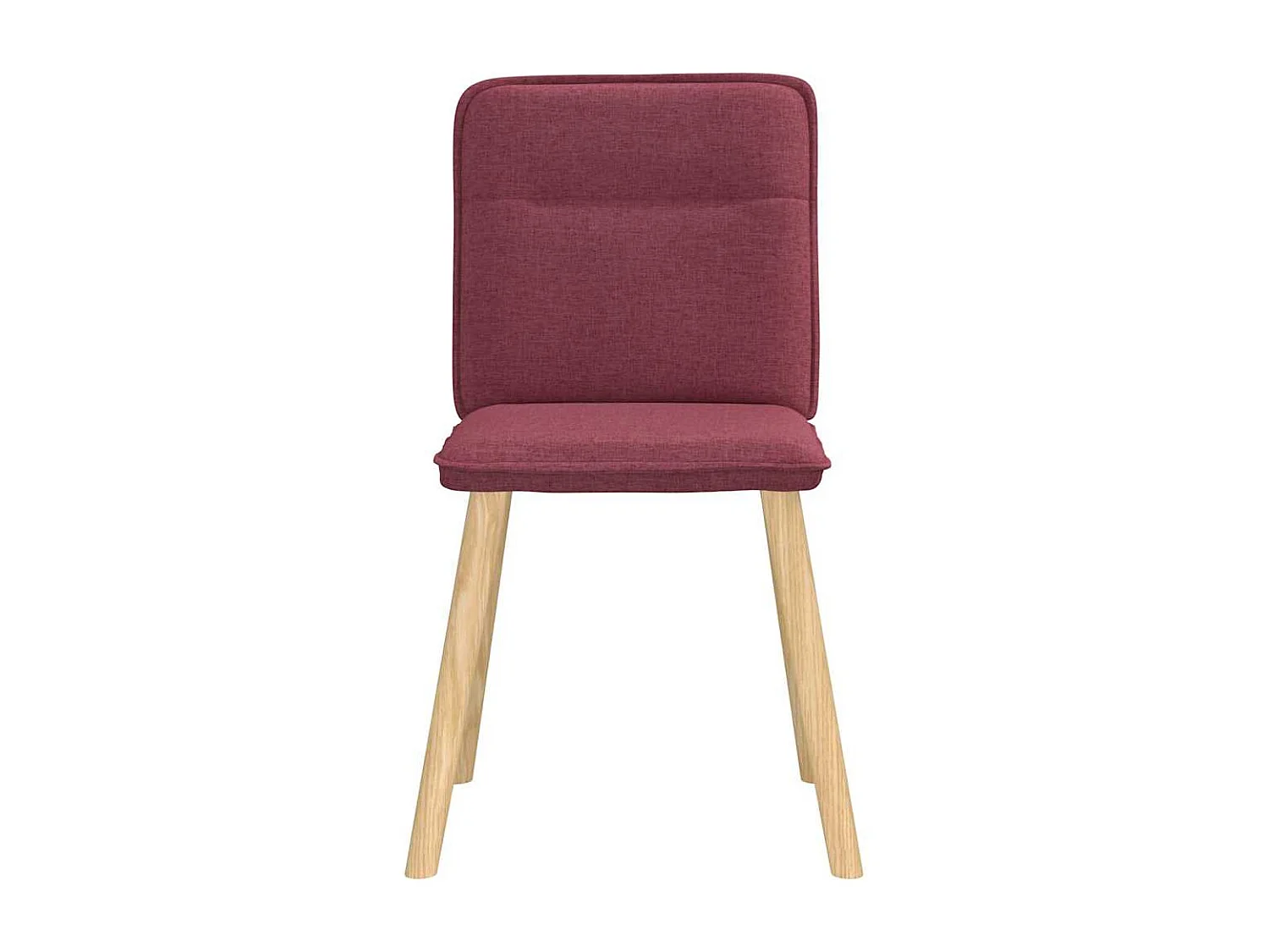 Chaises à manger lot de 4 rouge bordeaux tissu