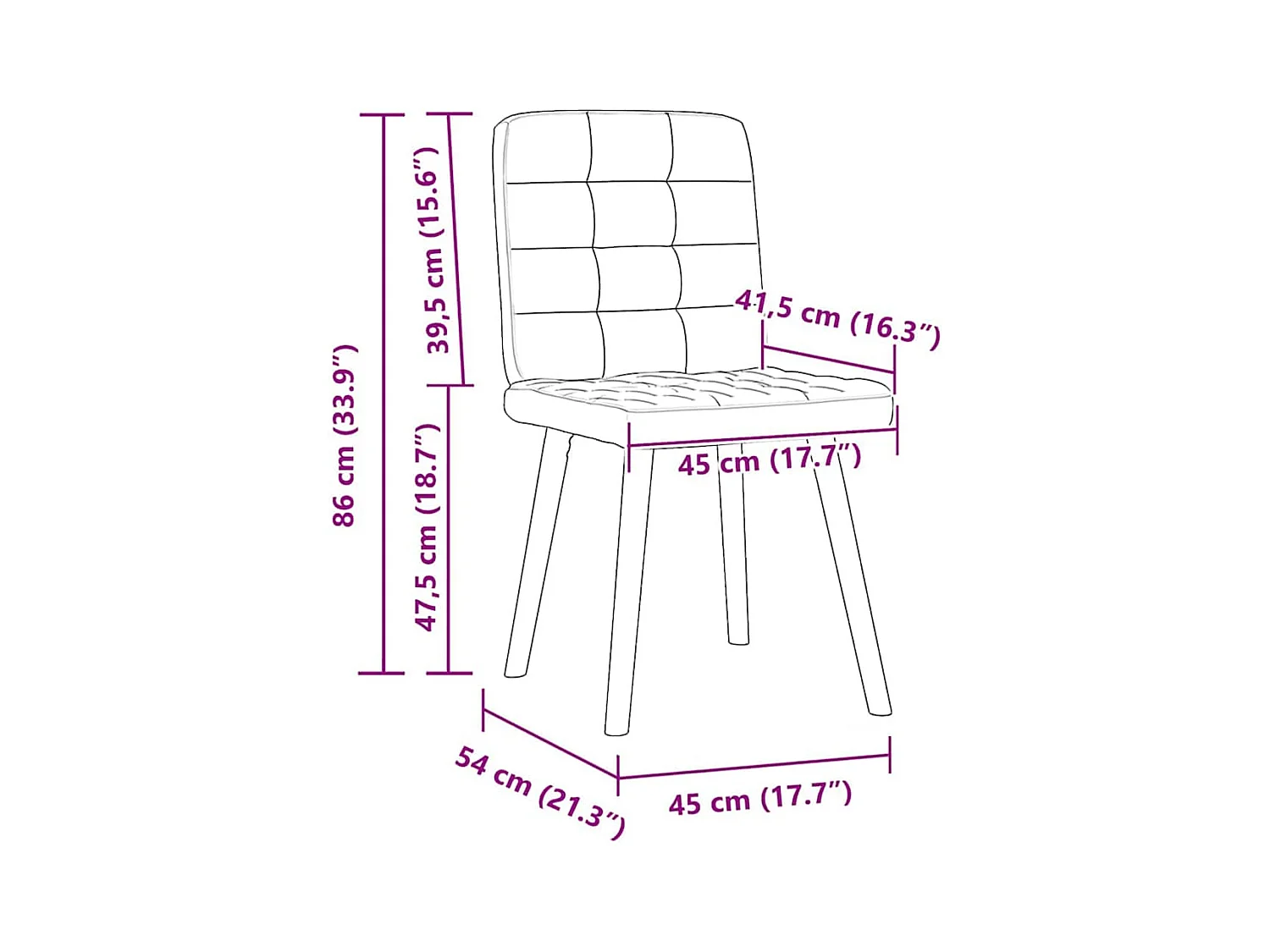 Sillas de comedor 4 unidades tela taupe
