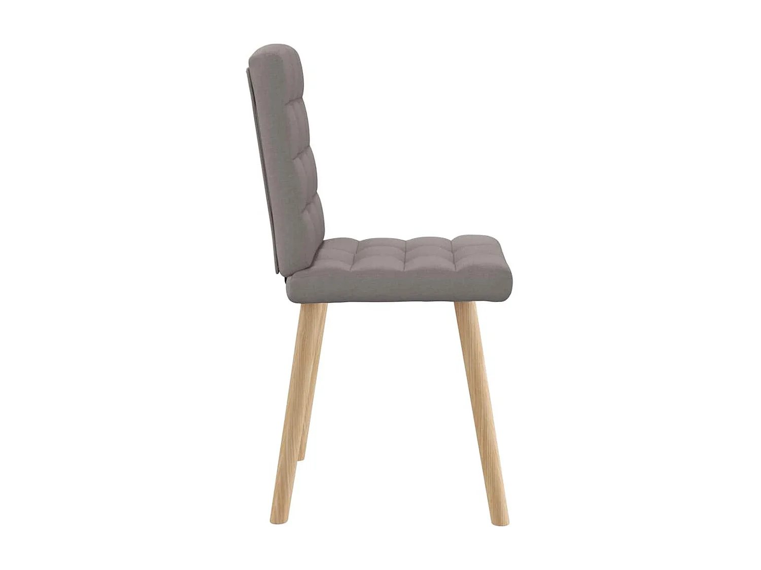 Chaises à manger lot de 4 taupe tissu