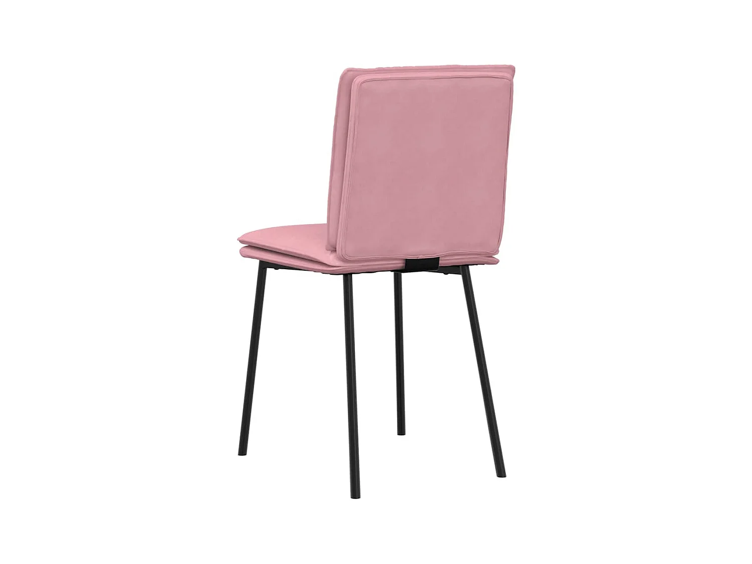 Chaises à manger lot de 6 rose velours