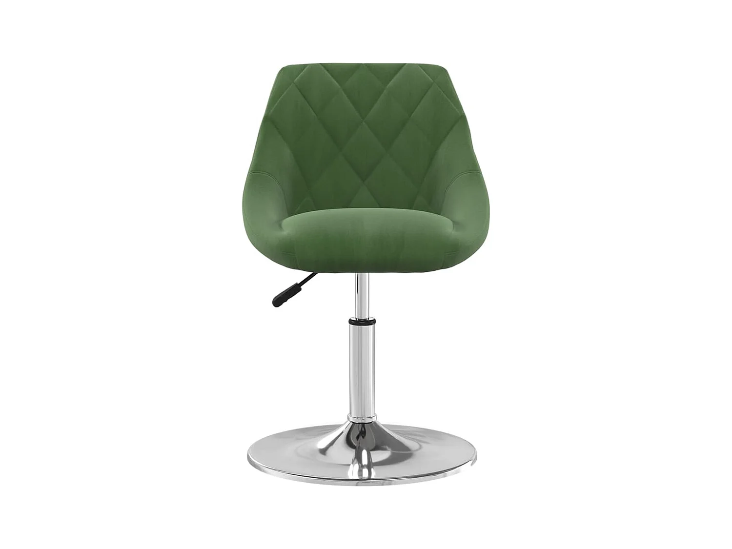 Chaises pivotantes à manger lot de 2 Vert foncé Velours