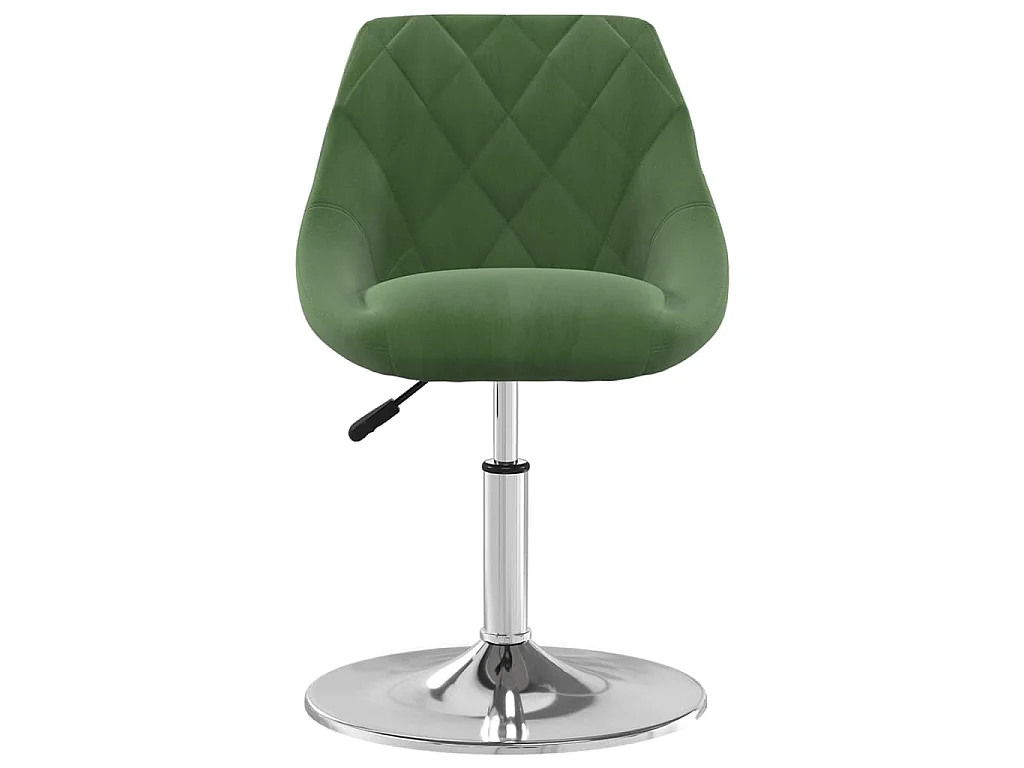 Sedie da Pranzo Girevoli 2 pz Verde Scuro in Velluto