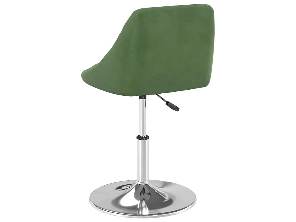 Sedie da Pranzo Girevoli 2 pz Verde Scuro in Velluto