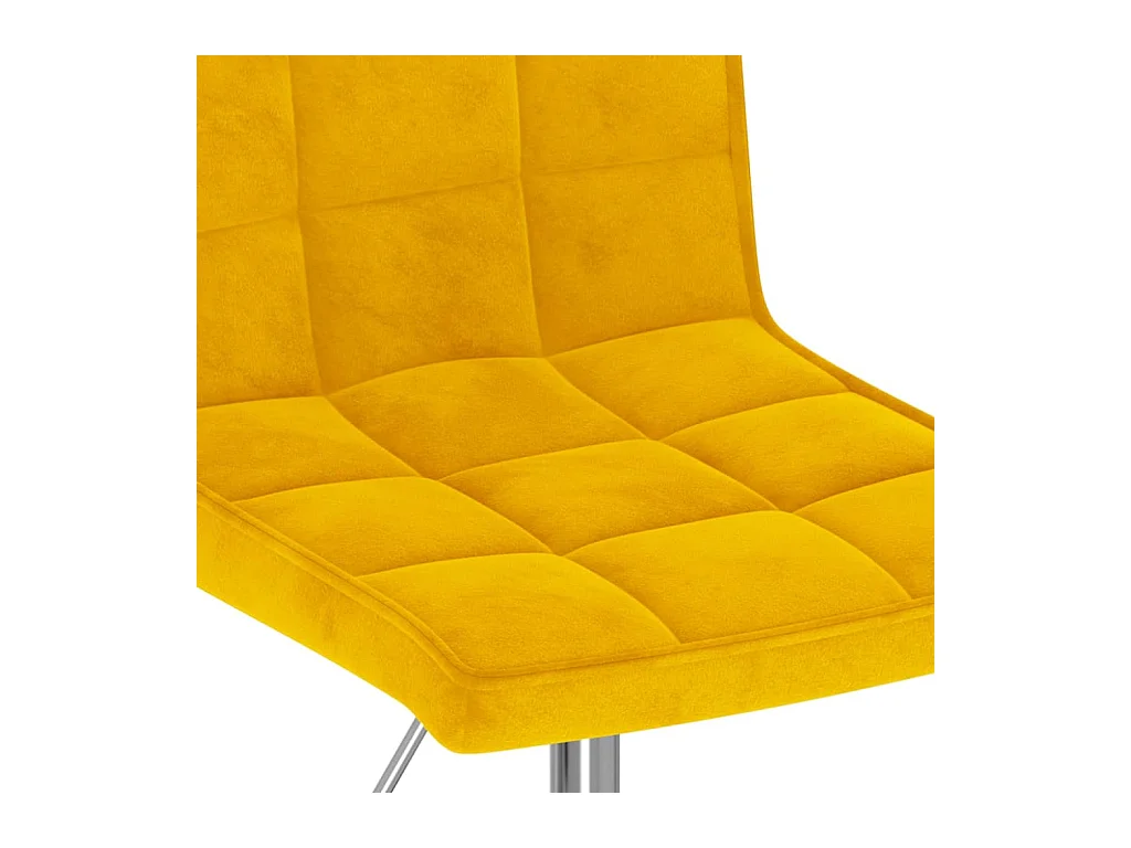 Sillas de comedor giratorias 4 uds terciopelo amarillo mostaza