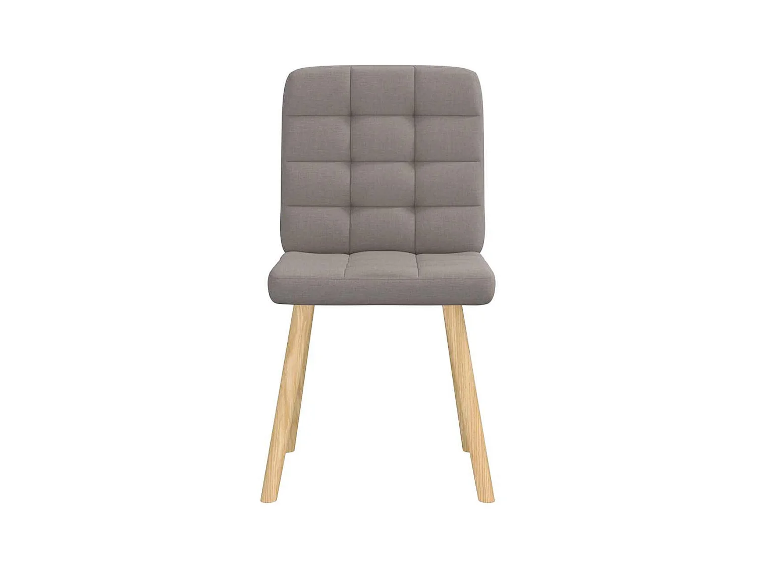 Chaises à manger lot de 6 taupe tissu