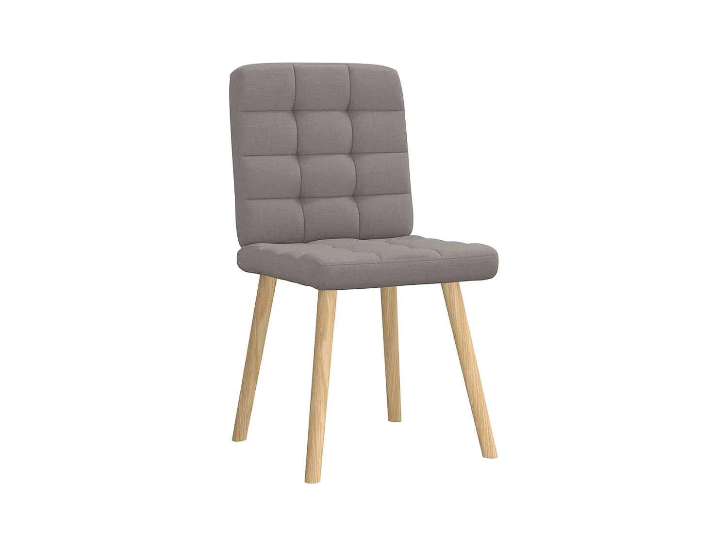 Chaises à manger lot de 6 taupe tissu