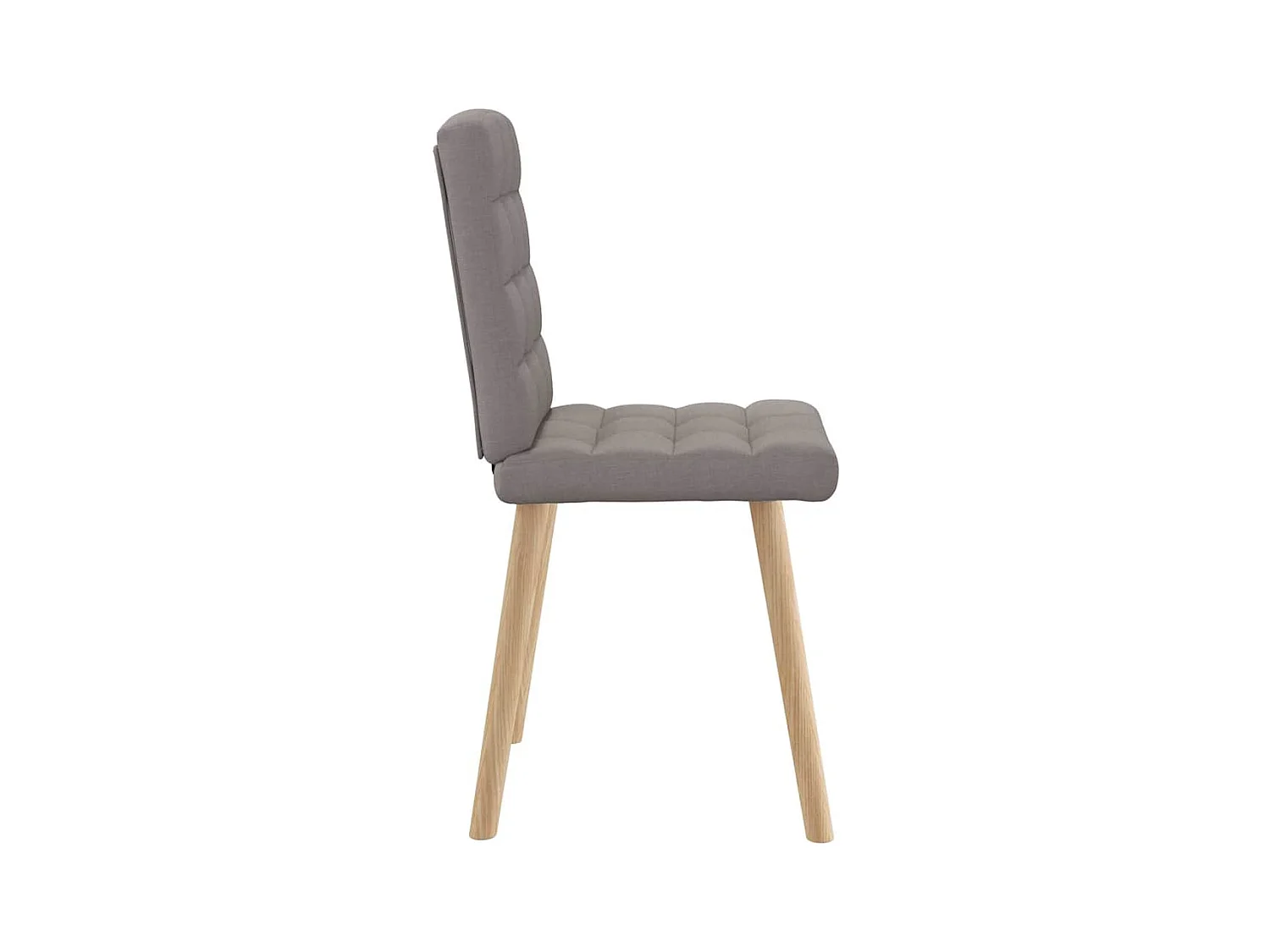 Chaises à manger lot de 6 taupe tissu