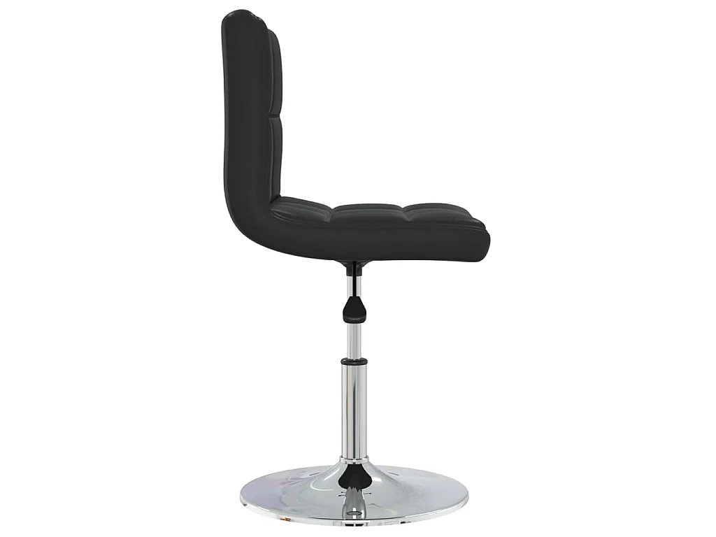 Chaises à manger lot de 4 noir similicuir