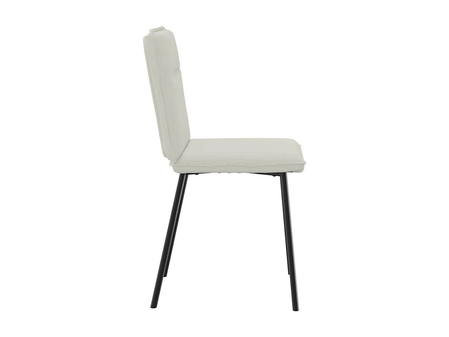 Chaises à manger lot de 6 crème velours