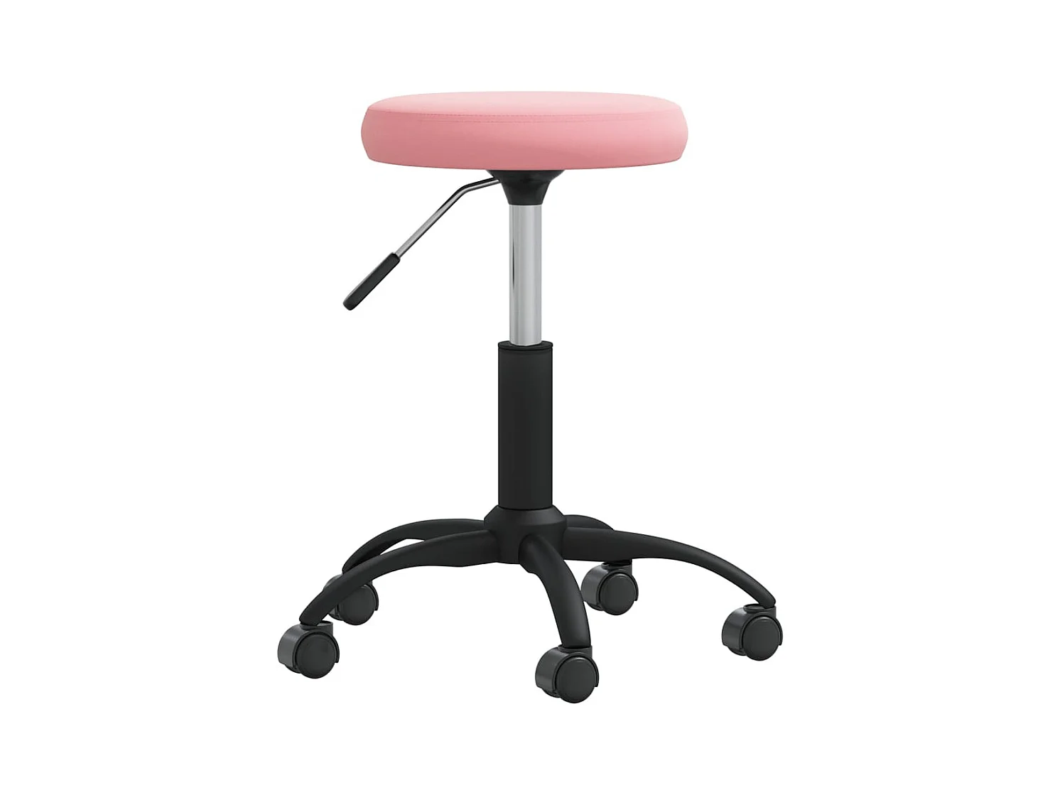 Silla de comedor de terciopelo rosa