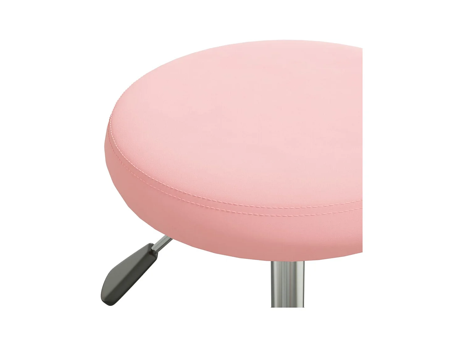 Silla de comedor de terciopelo rosa