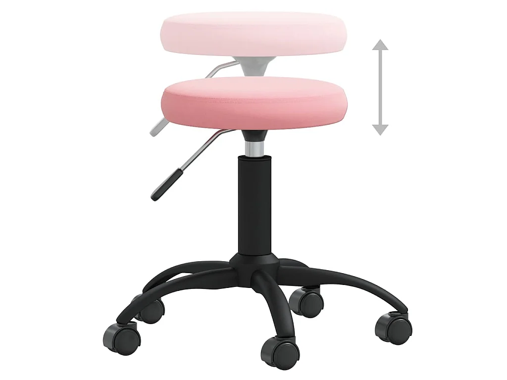 Chaise de salle à manger Rose Velours