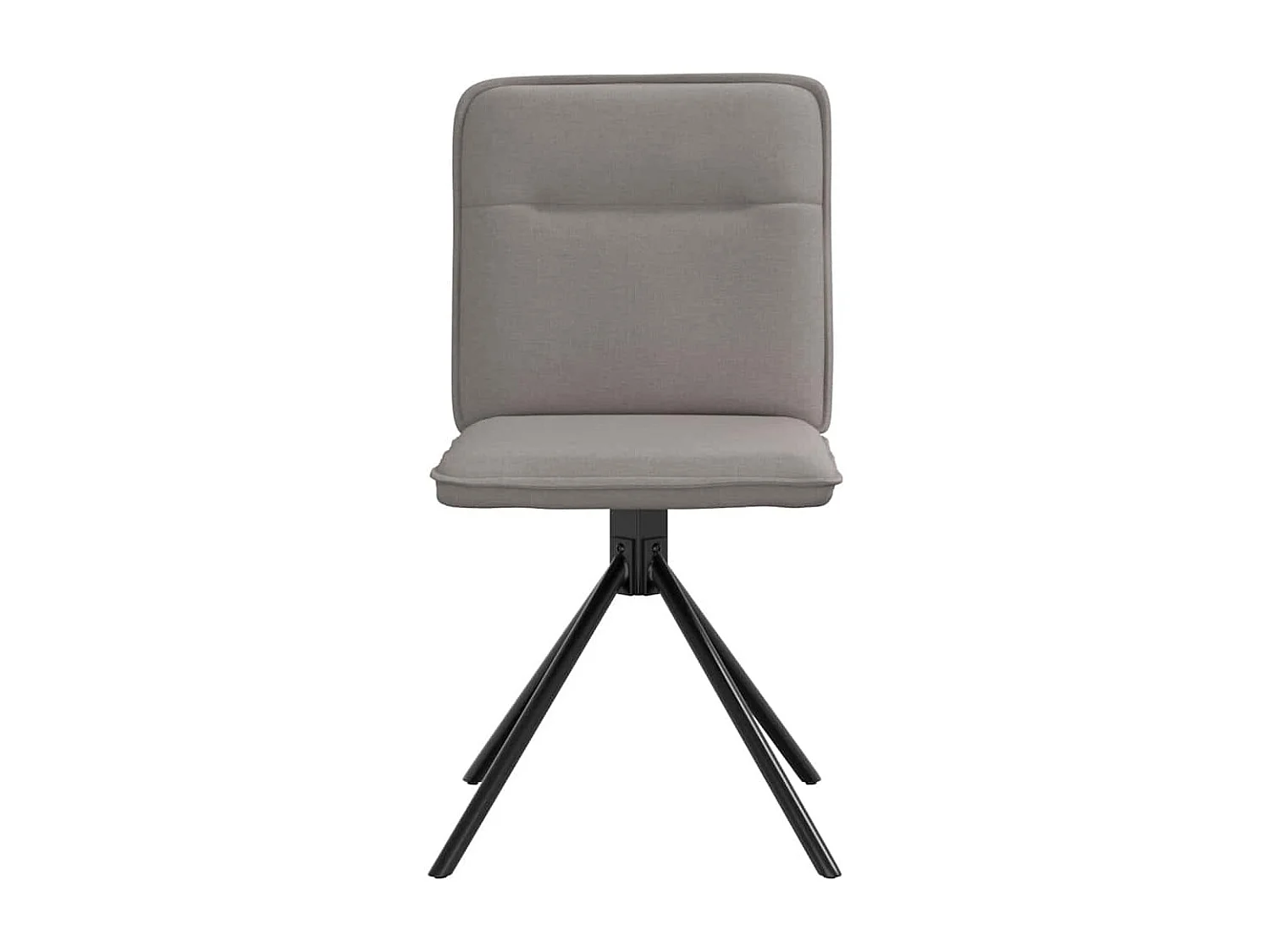 Eetkamerstoelen draaibaar 2 st stof taupe