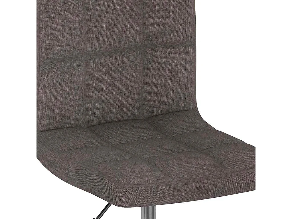 Chaises pivotantes à manger lot de 6 taupe tissu