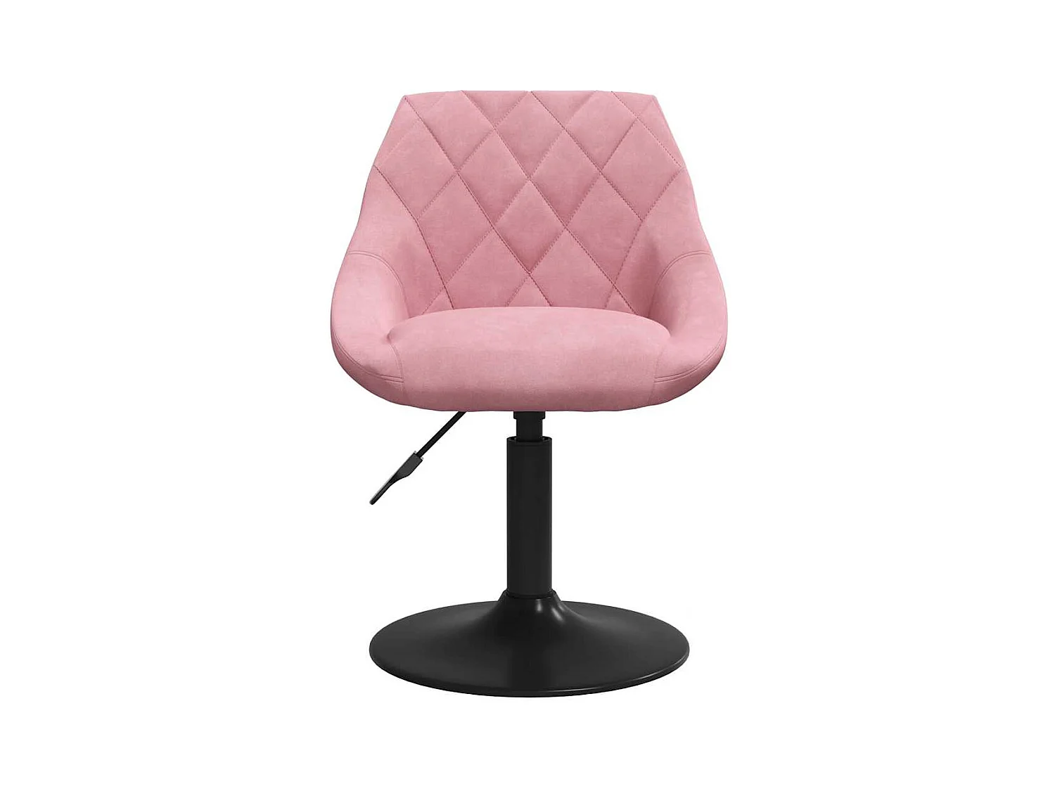 Eetkamerstoelen draaibaar 6 st fluweel roze
