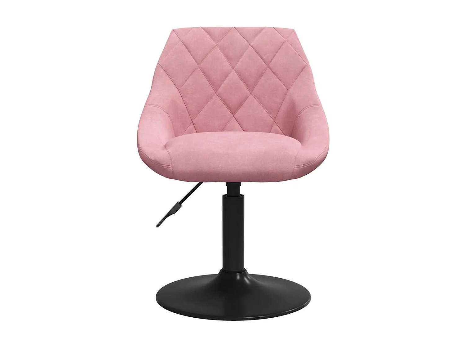 Chaises pivotantes à manger lot de 6 rose velours