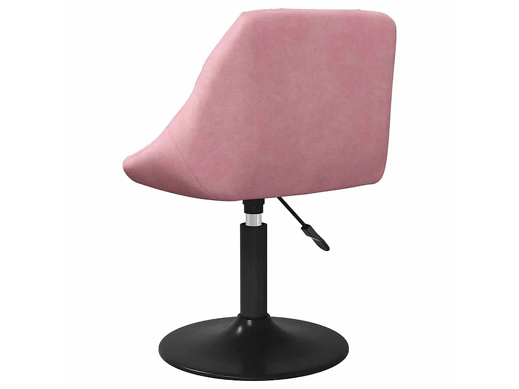 Chaises pivotantes à manger lot de 6 rose velours