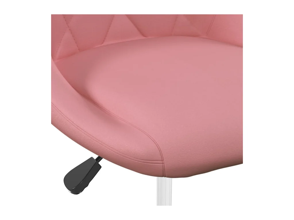 Chaises pivotantes à manger lot de 6 Rose Velours