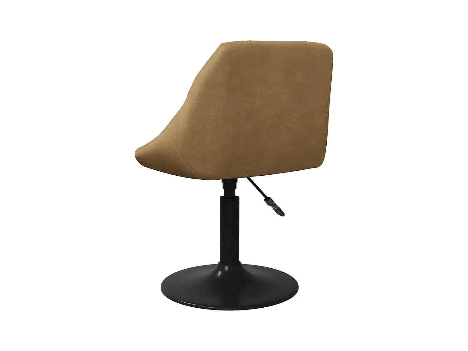 Chaise de salle à manger Marron Velours