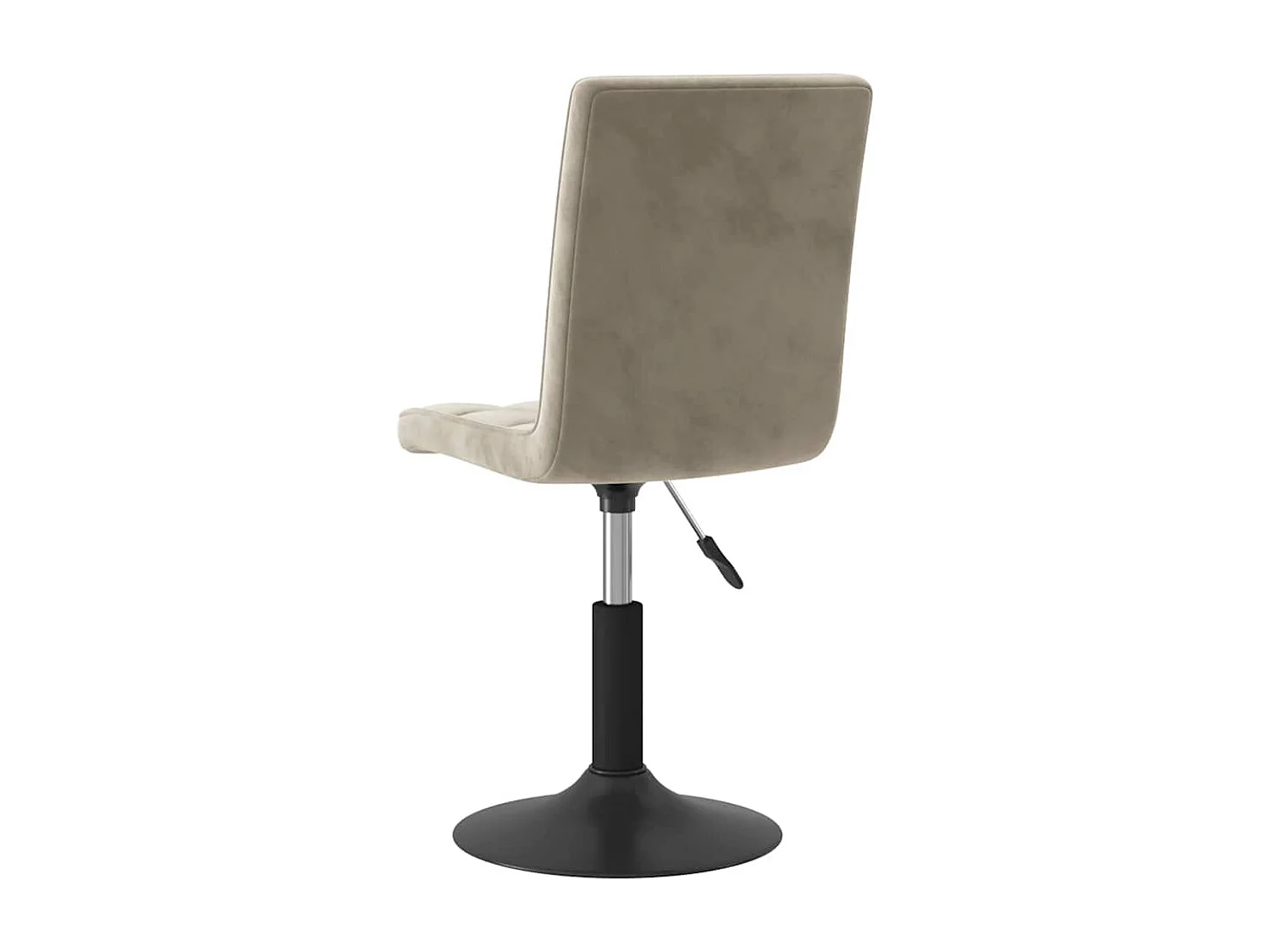 Chaises pivotantes à manger lot de 2 gris clair velours