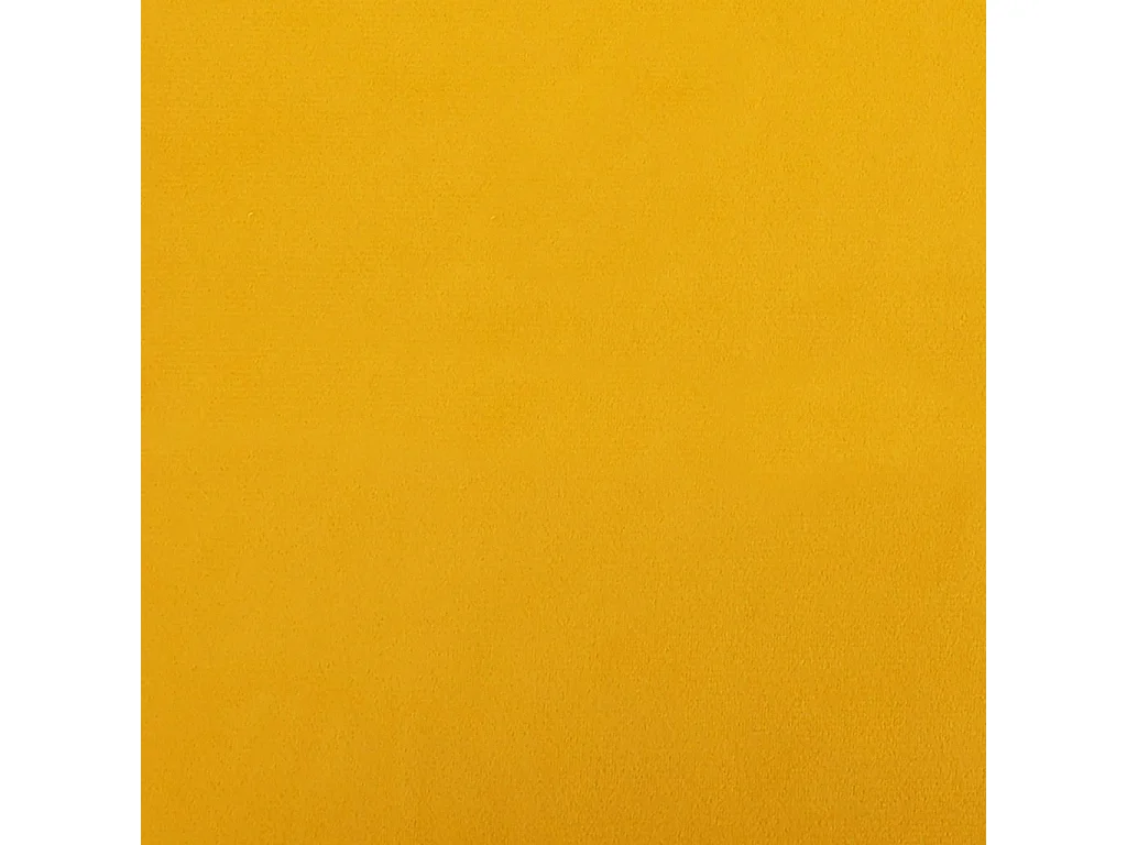 Chaises pivotantes à manger lot de 2 jaune moutarde velours