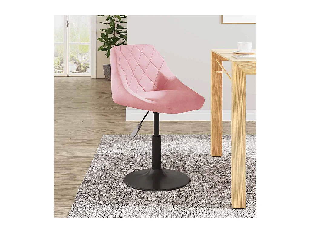 Chaise de salle à manger Rose Velours