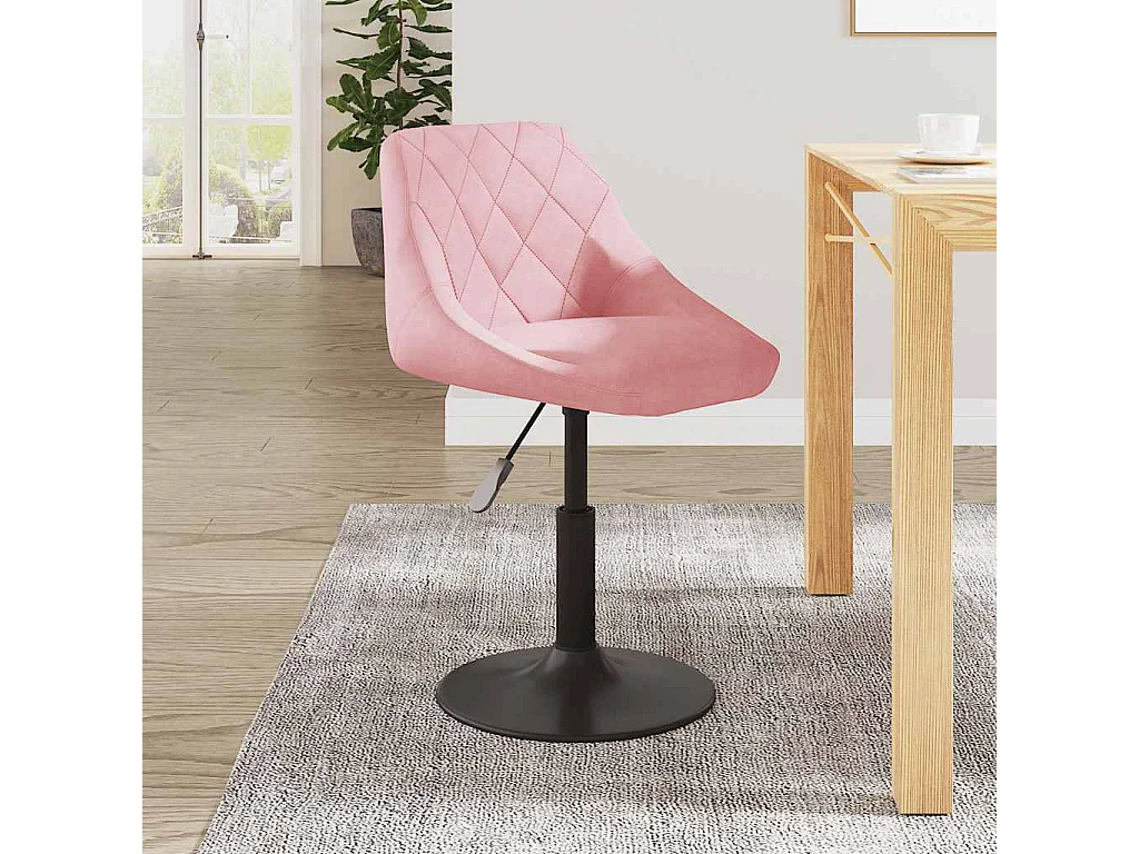 Chaise de salle à manger Rose Velours