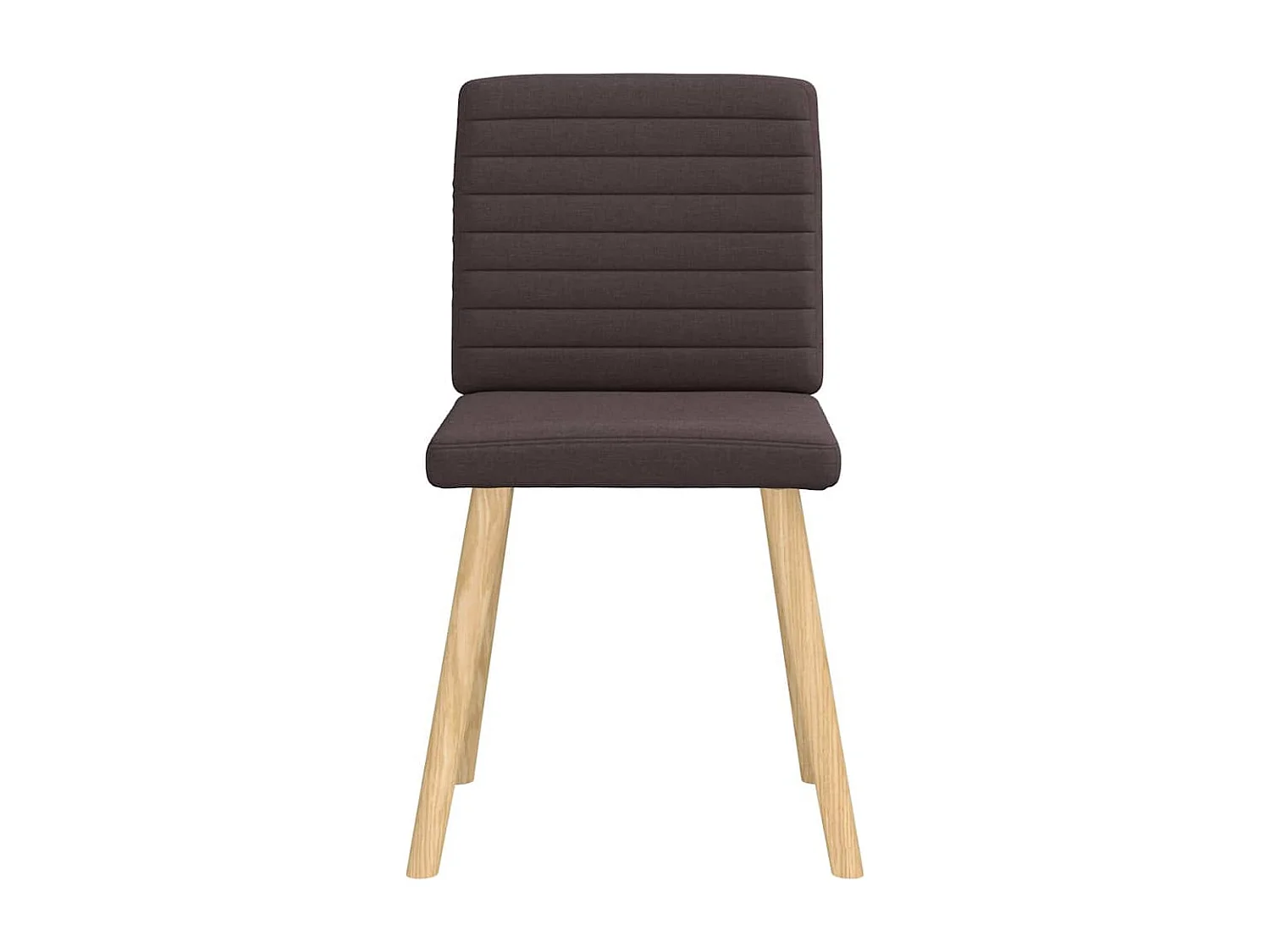 Eetkamerstoelen 6 st stof donkerbruin