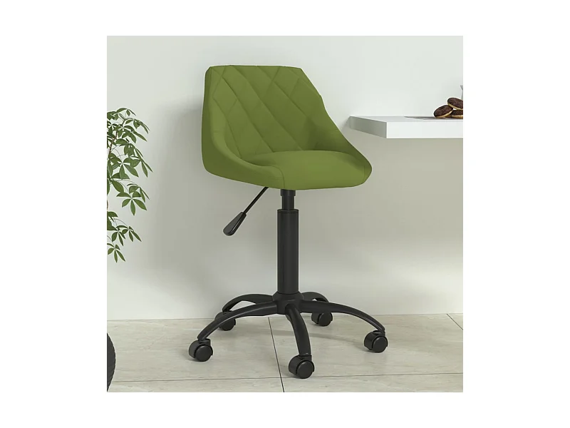 Eetkamerstoel fluweel lichtgroen