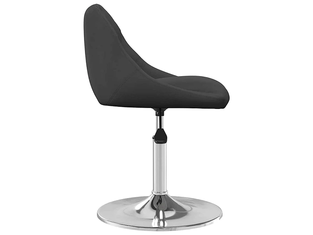 Eetkamerstoelen draaibaar 4 st fluweel zwart