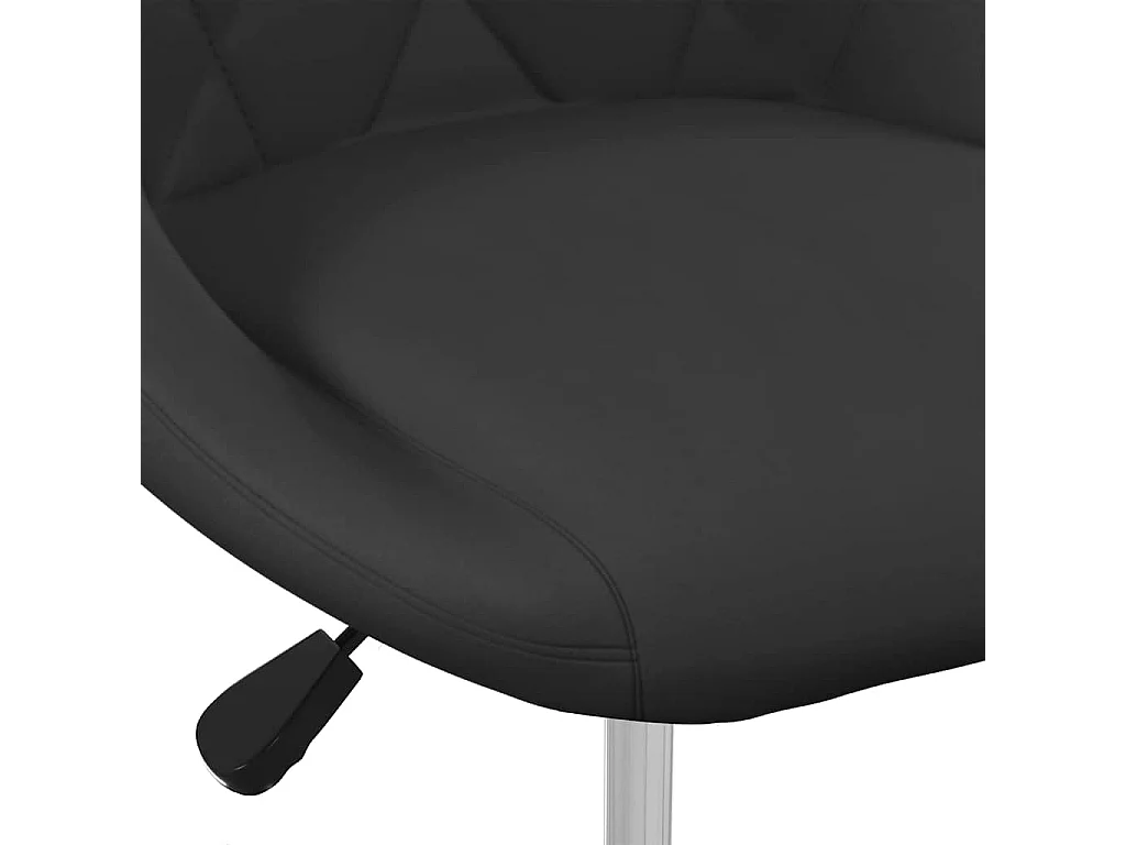 Eetkamerstoelen draaibaar 4 st fluweel zwart