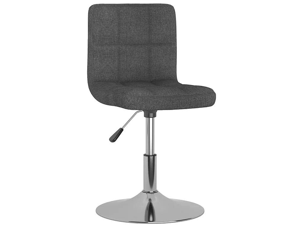 Chaises pivotantes à manger lot de 6 Gris foncé Tissu