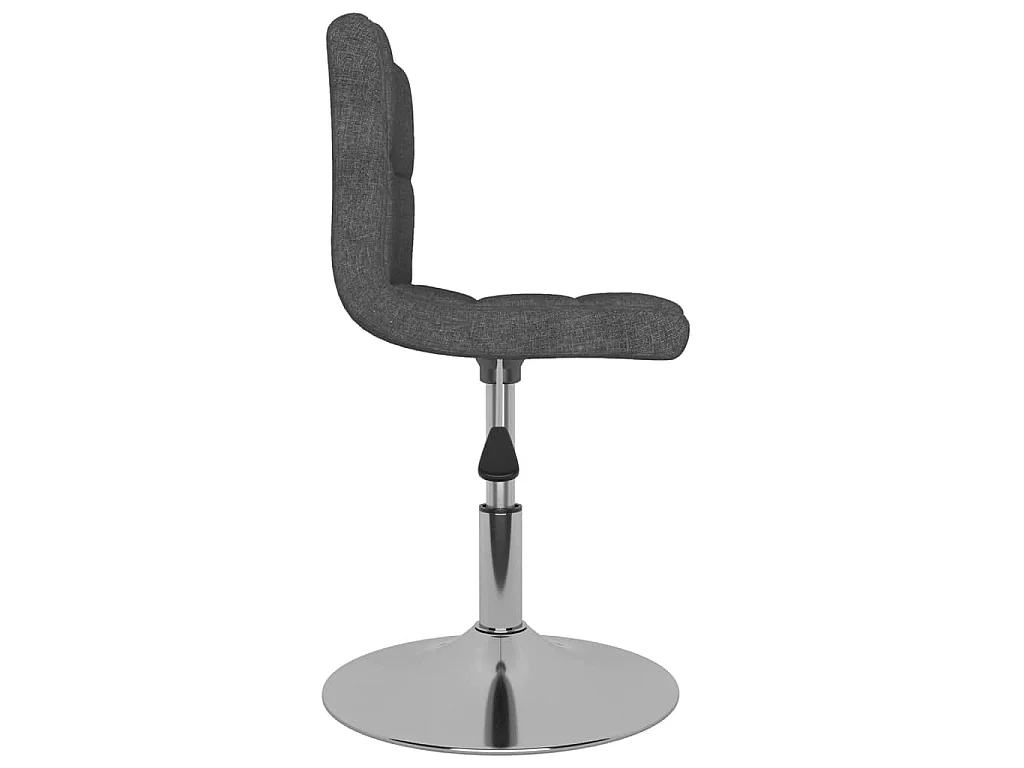 Chaises pivotantes à manger lot de 6 Gris foncé Tissu