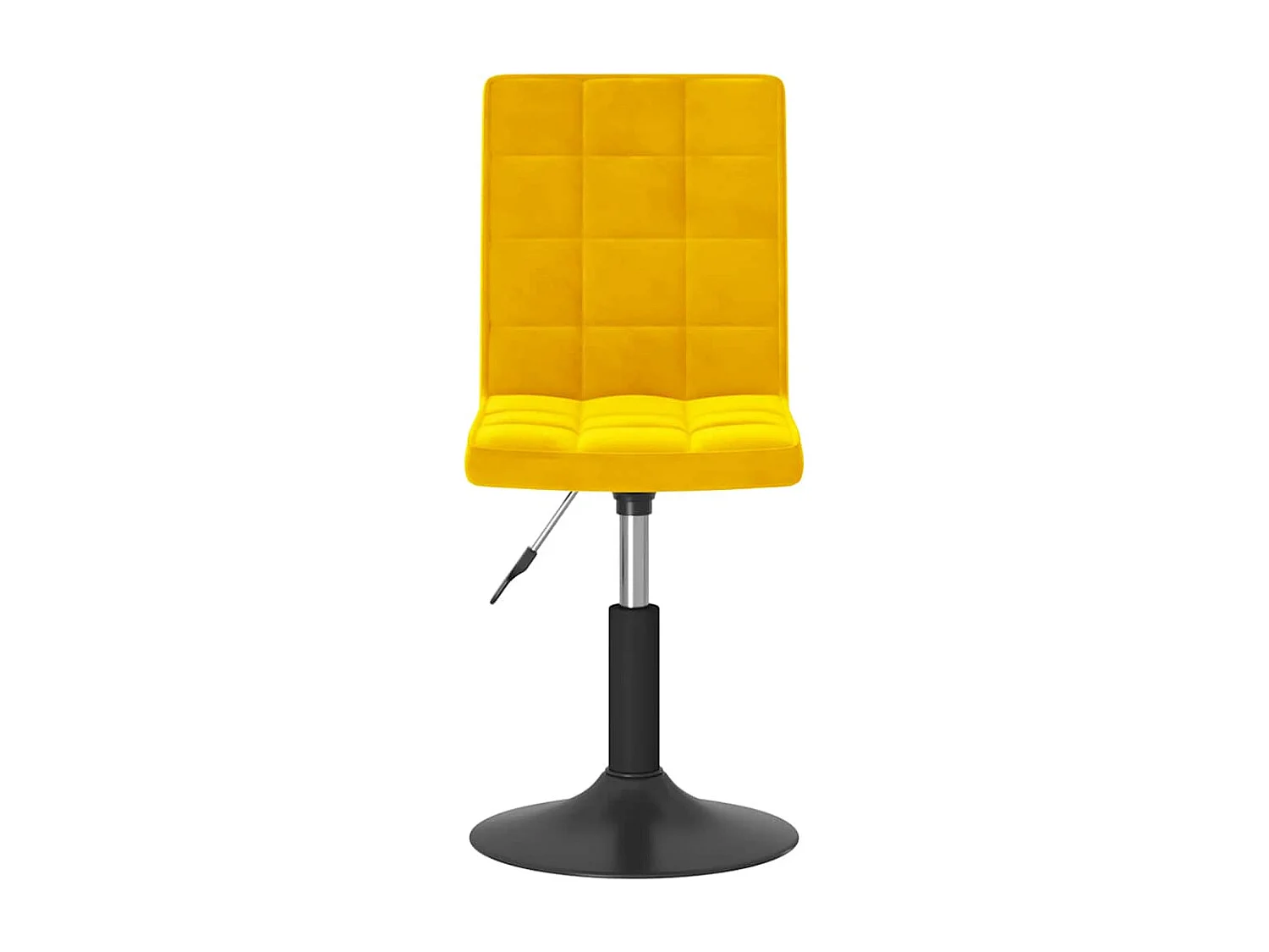 Cadeiras de jantar giratórias 6 pcs veludo amarelo mostarda