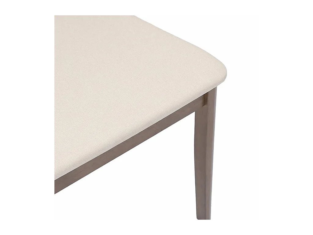 Sillas de comedor con cojines 2 uds madera maciza marrón caucho