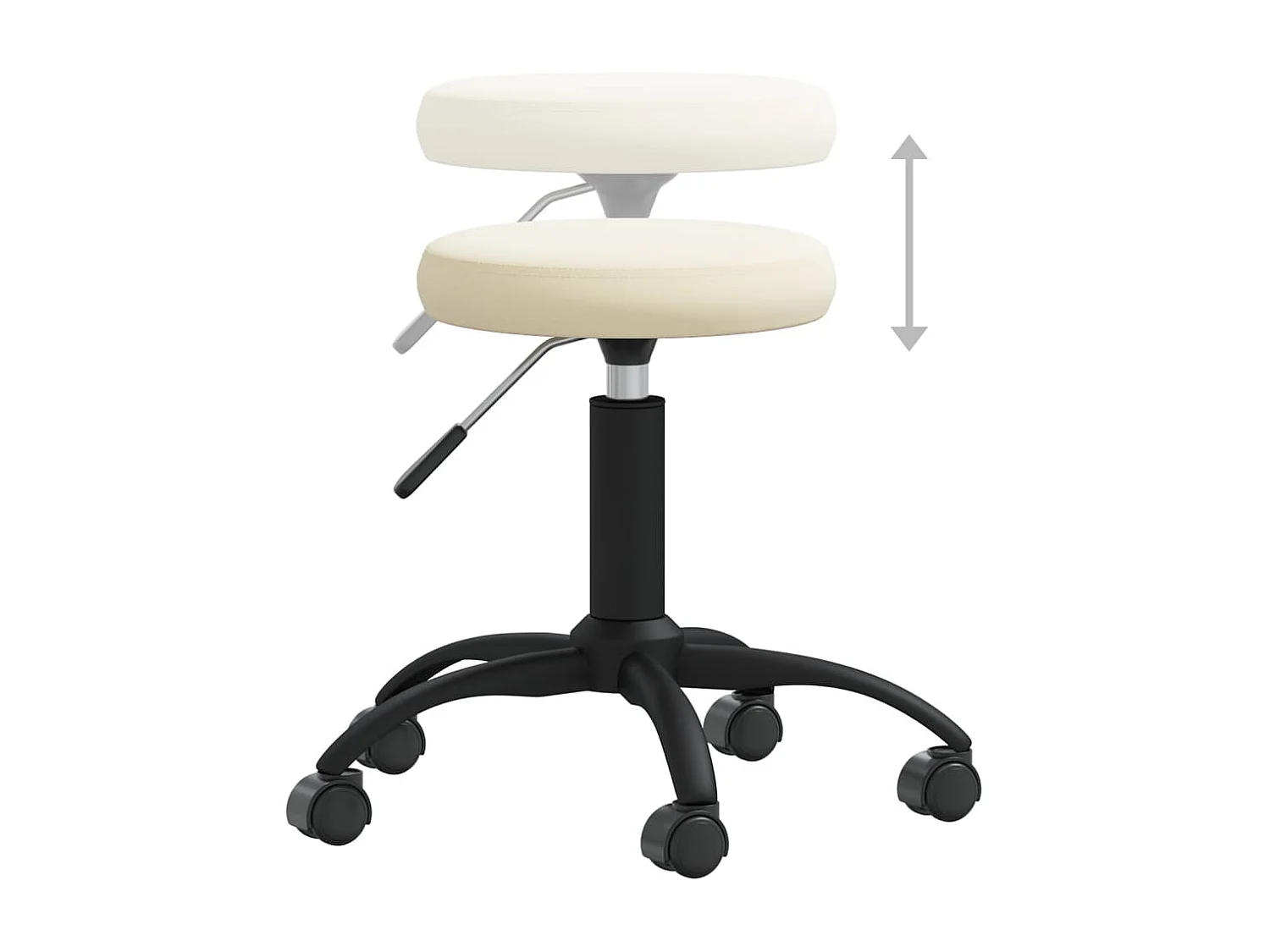 Chaise de salle à manger Crème Velours