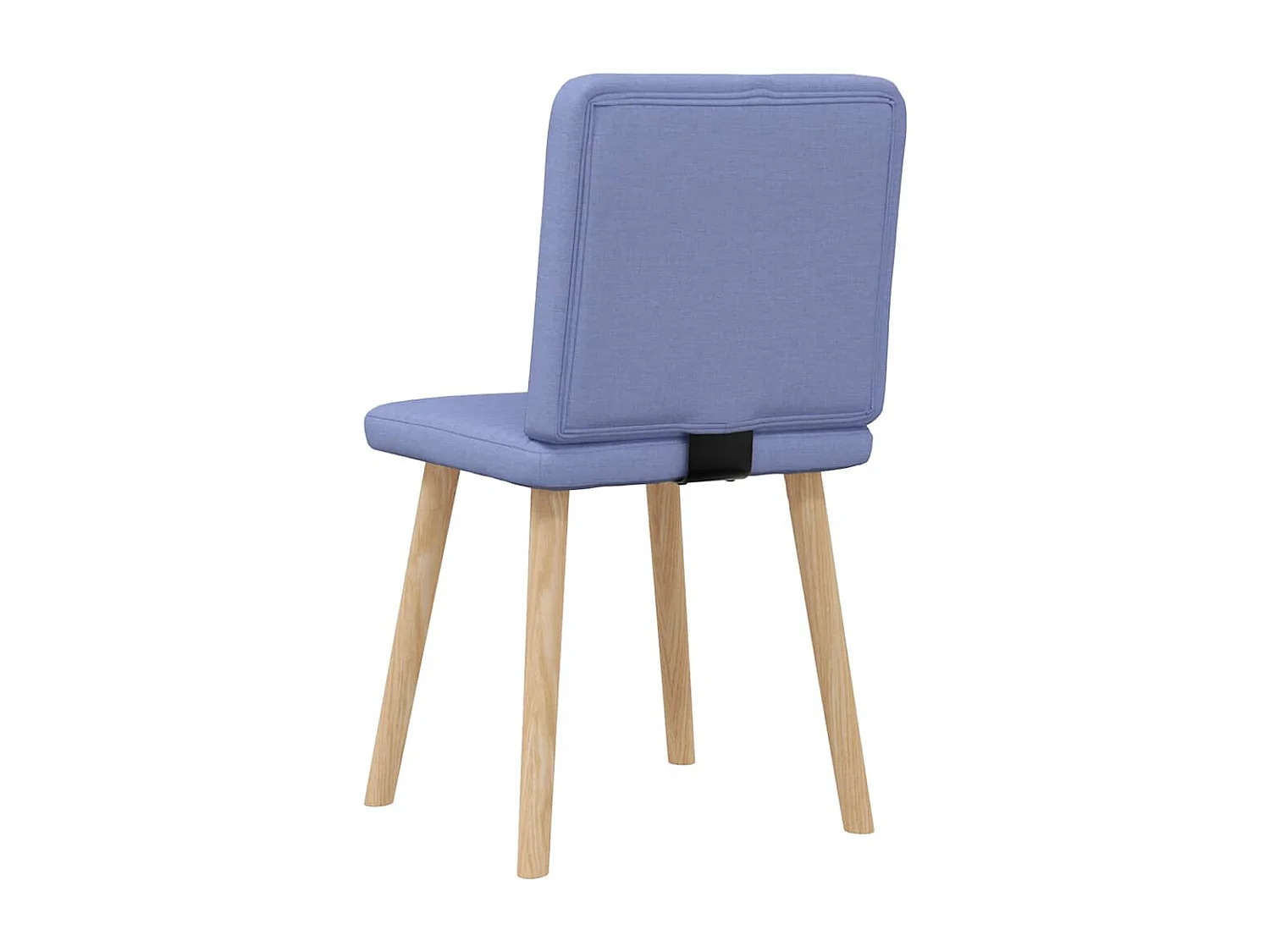Eetkamerstoelen 2 st stof jeansblauw
