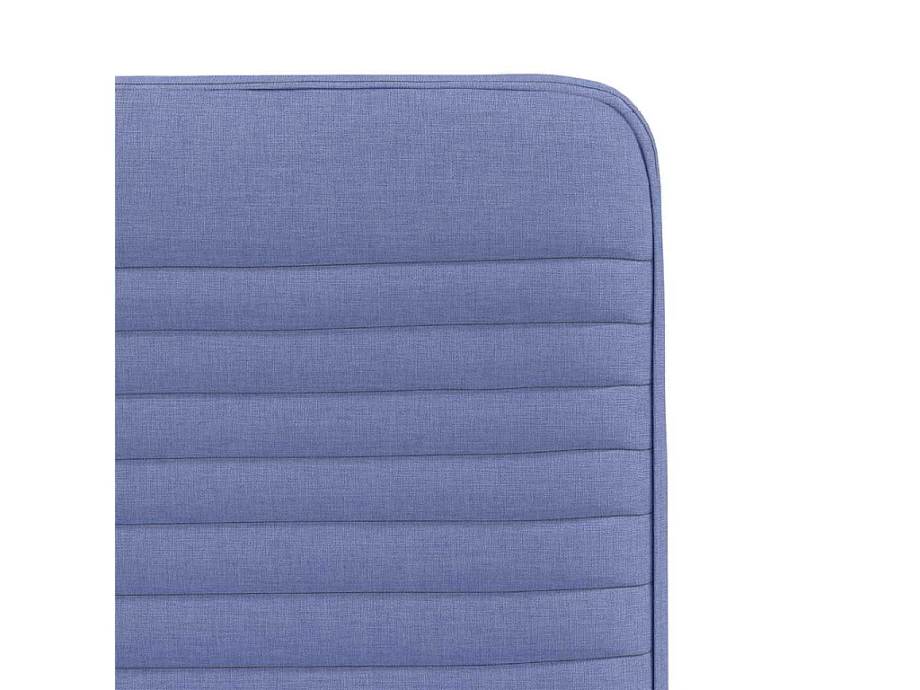 Cadeiras de jantar 2 pcs Jeans Tecido Azul